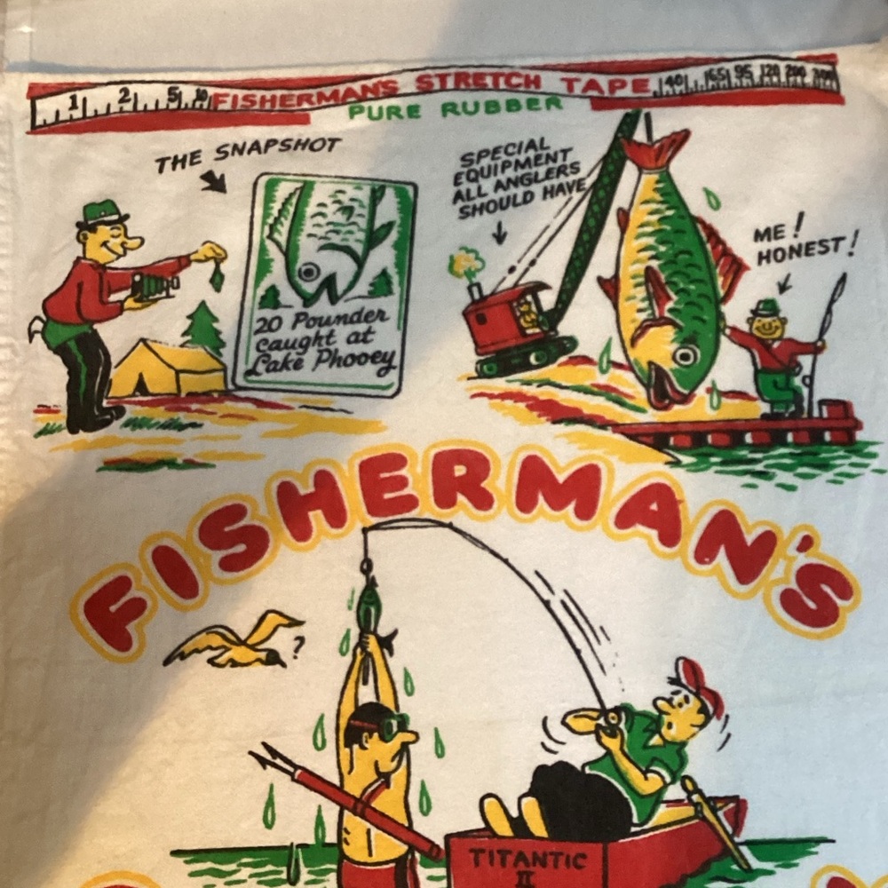 Vintage novelty dish towel